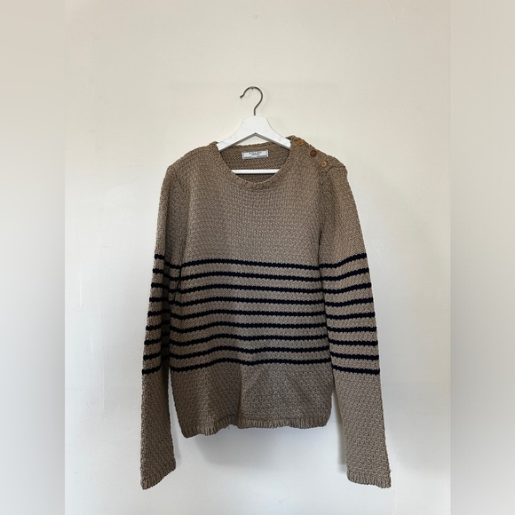 Zara Man Denim Couture Striped Sweater - Picture 1 of 3
